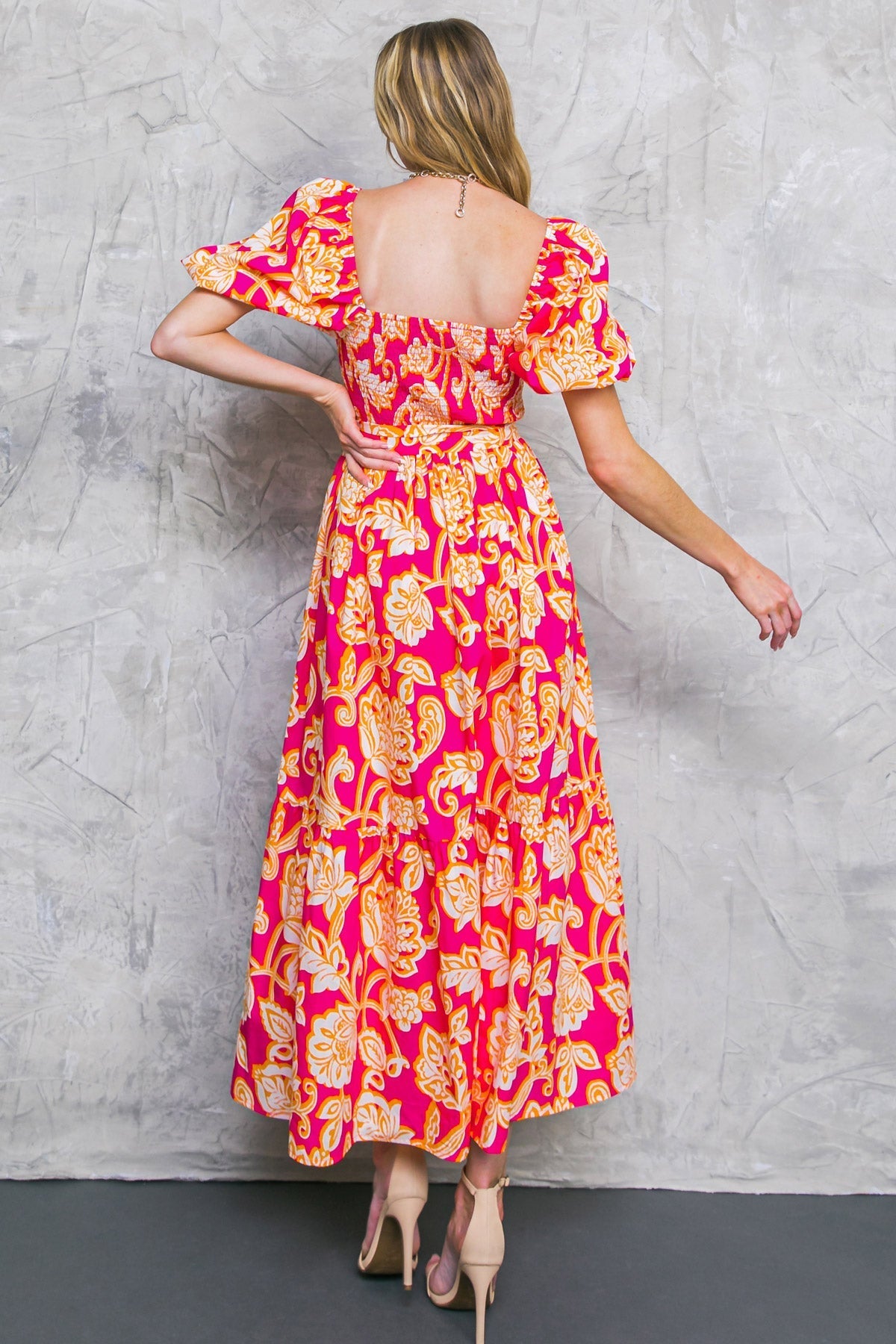 RUN TOWARDS LOVE POPLIN ANKLE DRESS Flying Tomato